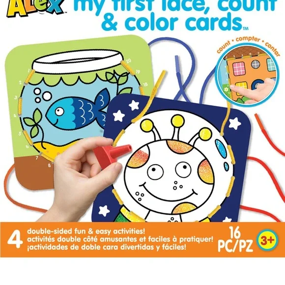 My First Lace, Count & Color Cards - Multicolor - Picture 2 of 11